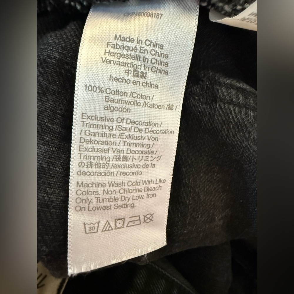Madewell The Mom Jean Short Short Black/Gray Wash Size 26 - Picture 6 of 11